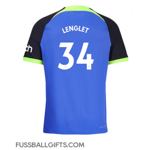 Tottenham Hotspur Clement Lenglet #34 Fußballbekleidung Auswärtstrikot 2022-23 Kurzarm